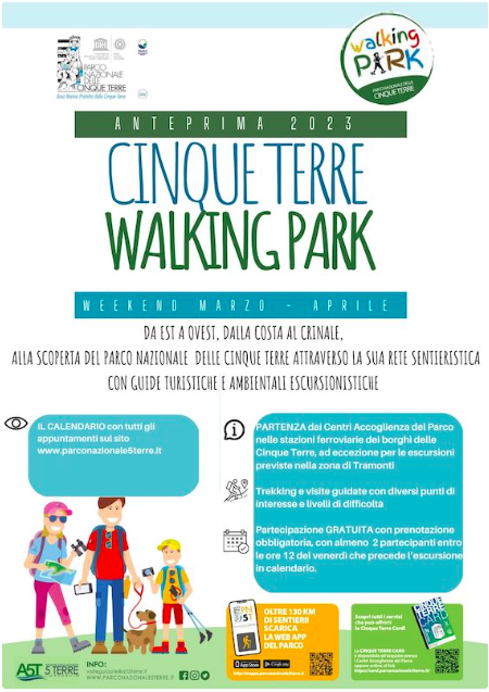 Cinque Terre walking park 2023