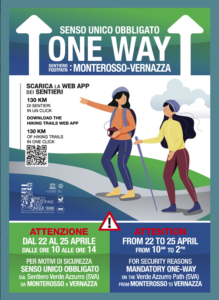 Green Blue Path (Sentiero Verde Azzurro): one-way