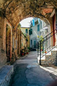 In Corniglia for the feast of San Pietro with a sea view