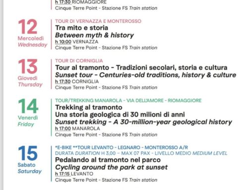 Cinque Terre Walking Park 9 – 16 agosto 2026