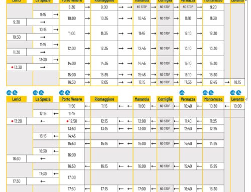 Ferry timetable 28 September – 18 October 2026